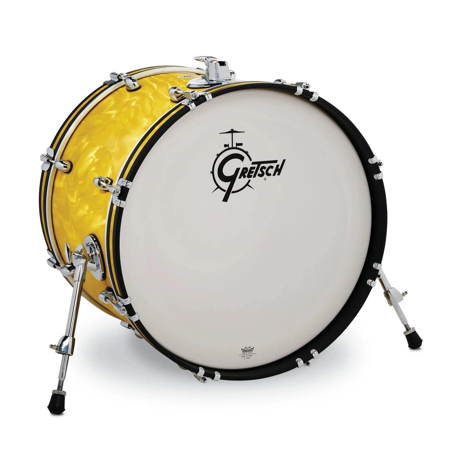 Gretsch Catalina Club Bass Drum 18x14 Yellow Satin Flame - Drum Center Of Portsmouth