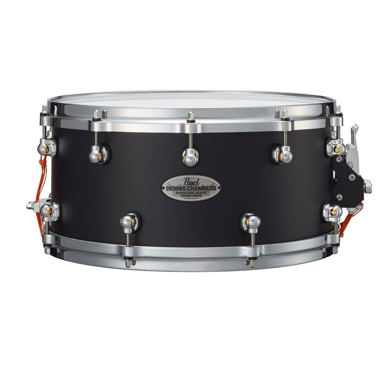 Pearl Dennis Chambers Maple Snare Drum 14x6.5 Matte Black - Drum Center Of Portsmouth