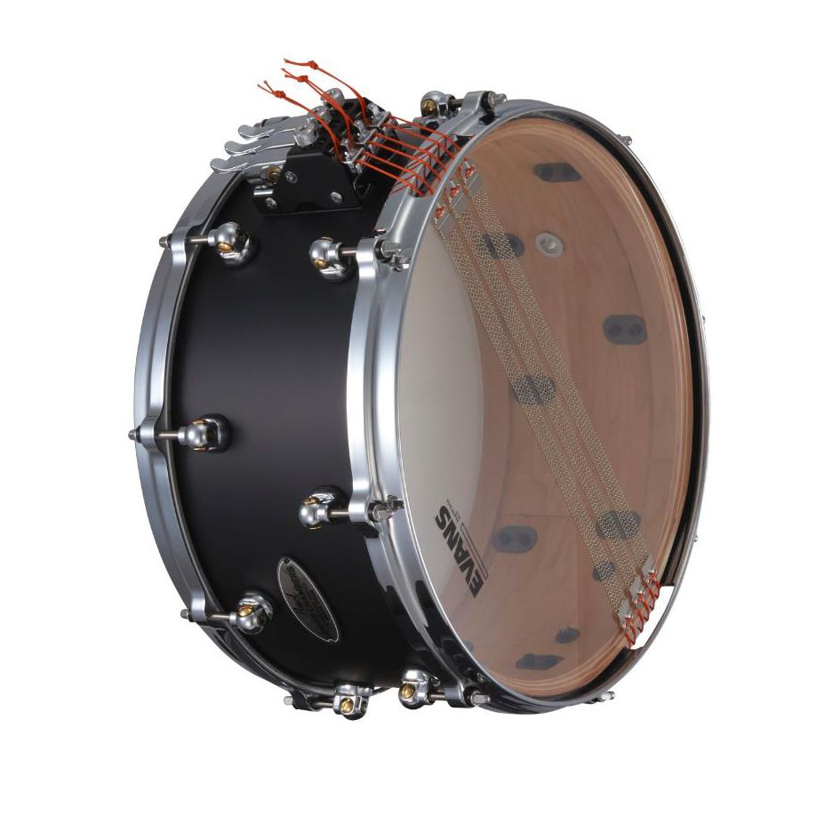 Pearl Dennis Chambers Maple Snare Drum 14x6.5 Matte Black - Drum Center Of Portsmouth