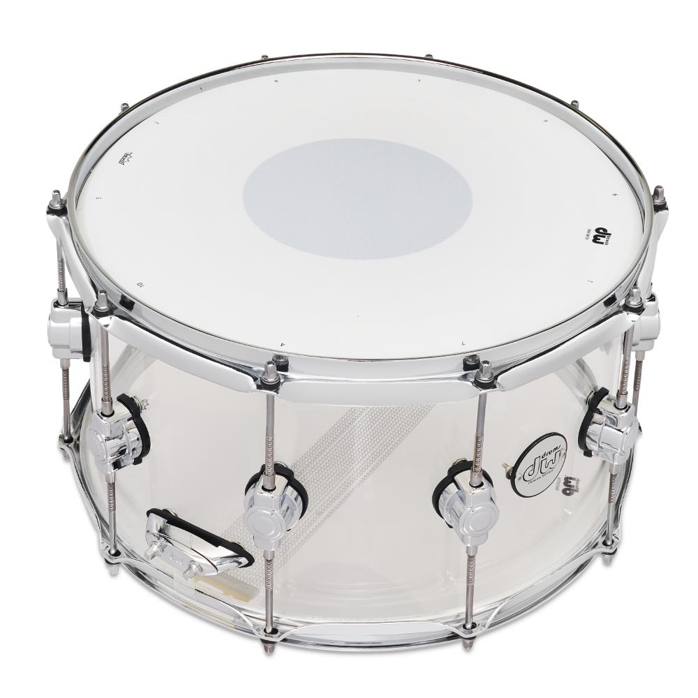 DW Design Snare Drum 14x8 Clear Acrylic - Drum Center Of Portsmouth