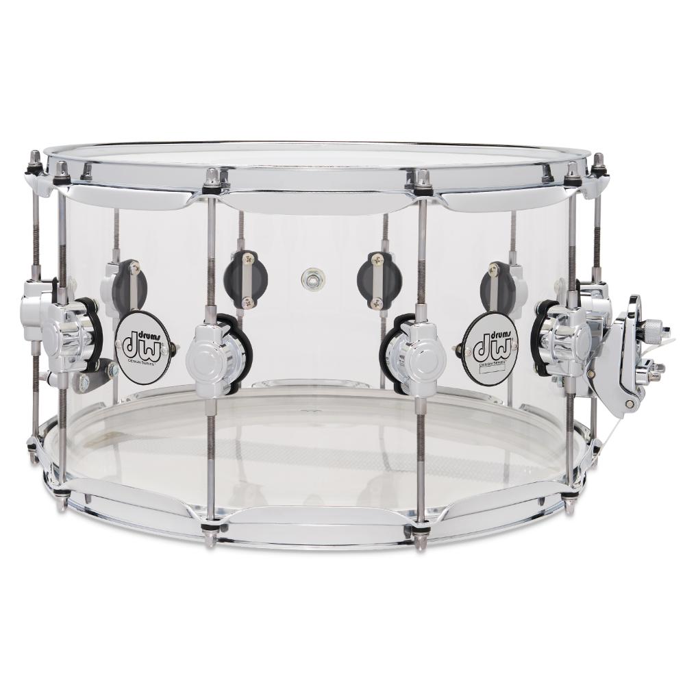 DW Design Snare Drum 14x8 Clear Acrylic - Drum Center Of Portsmouth