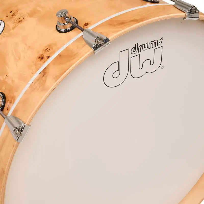 EMBARGOED - ACTIVATE OCT 13 - DW Design Limited Edition 4pc Drum Set Natural Mappa Burl - Drum Center Of Portsmouth