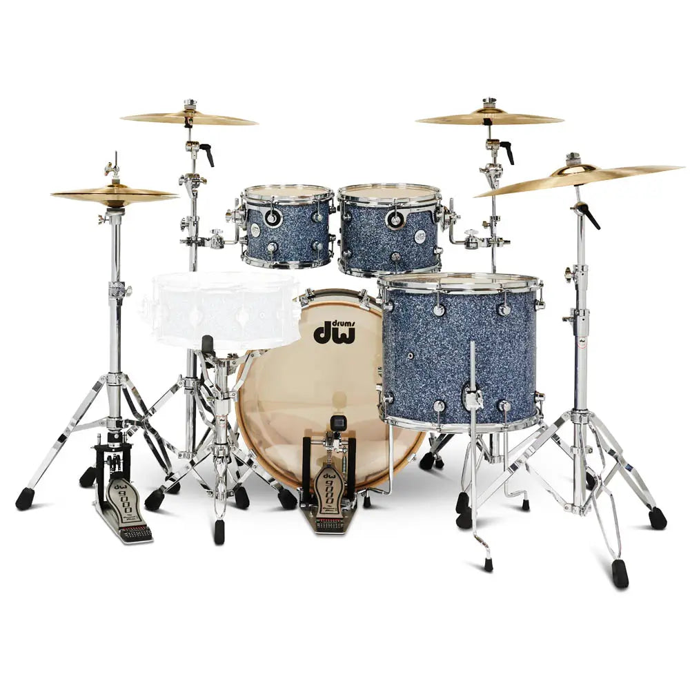 DW Design 4pc Drum Set Blue Granite - Drum Center of Portsmouth