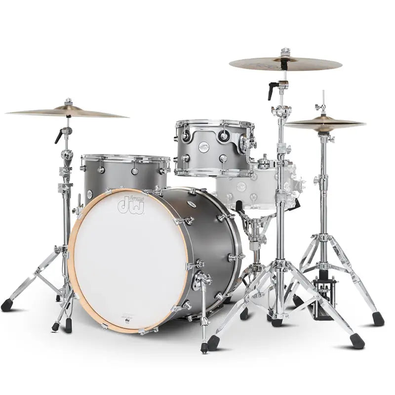 DW Limited Edition Design 3pc Drum Set 22/12/16 Titanium Satin - Drum Center of Portsmouth