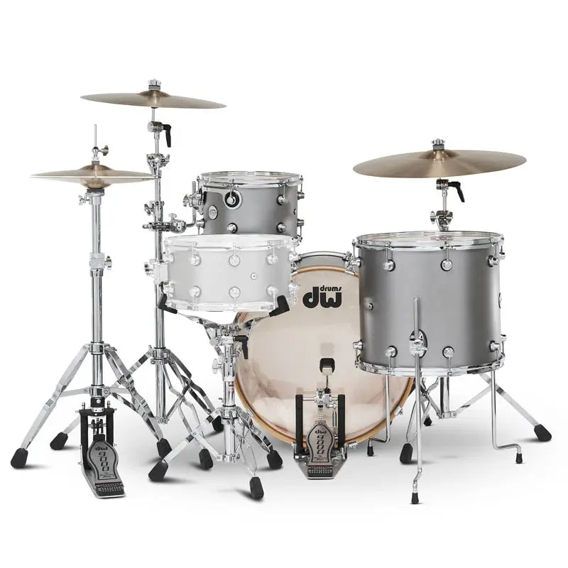 DW Limited Edition Design 3pc Drum Set 22/12/16 Titanium Satin - Drum Center of Portsmouth