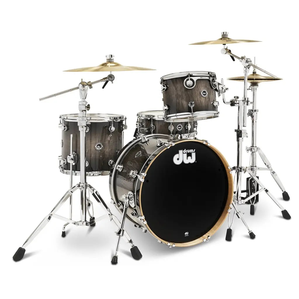 DW DWe 4pc Complete Electronic/Acoustic Drum Set Curly Maple Burst - Drum Center Of Portsmouth