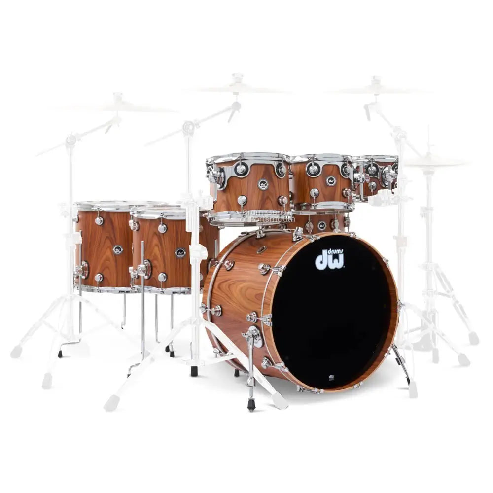 DW DWe 7pc Electronic/Acoustic Drum Shell Pack Santos Rosewood - Drum Center Of Portsmouth
