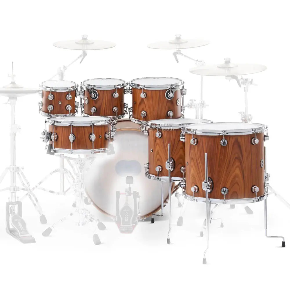 DW DWe 7pc Electronic/Acoustic Drum Shell Pack Santos Rosewood - Drum Center Of Portsmouth