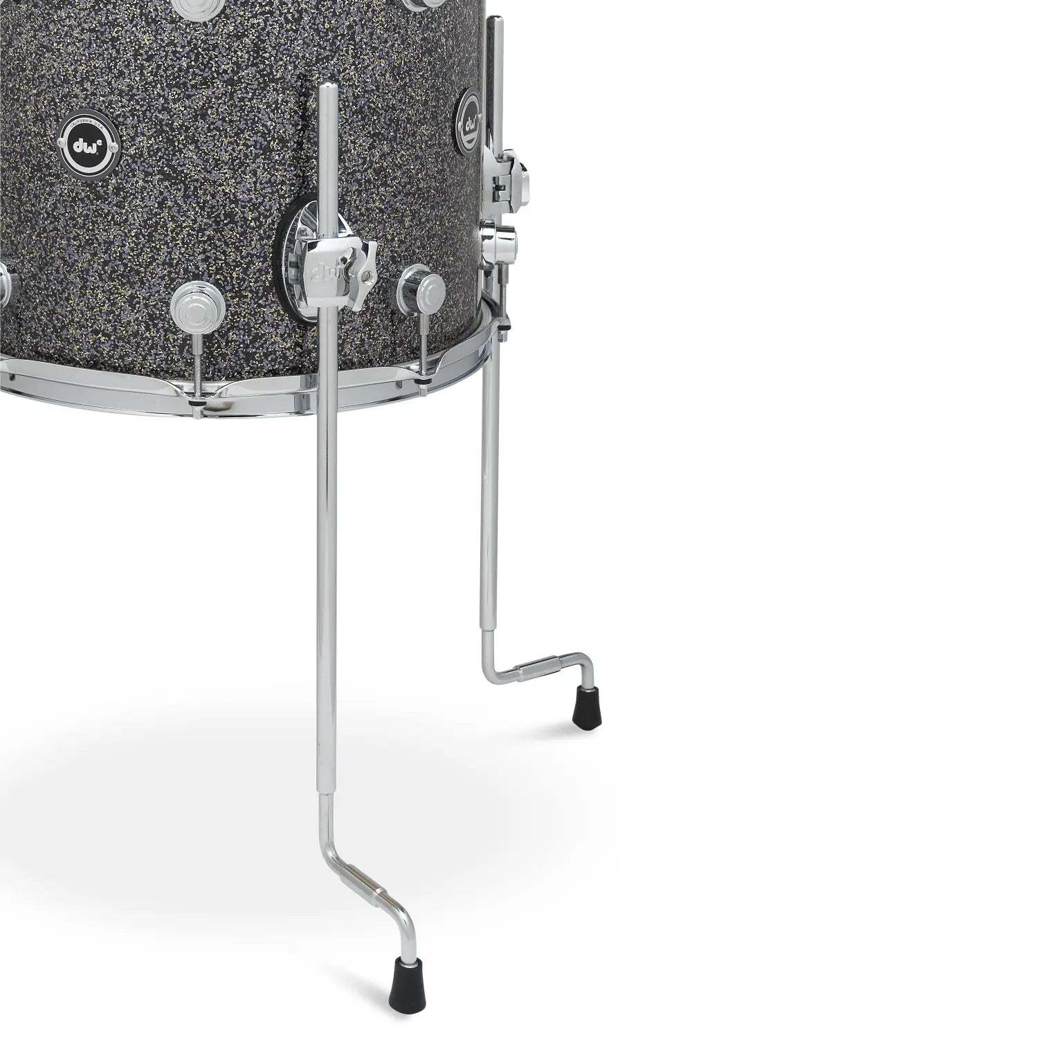 DW DWe 4pc Complete Electronic/Acoustic Drum Set w/Roland Cymbals & V71 Black Galaxy
