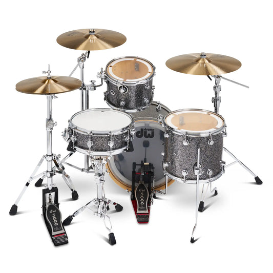 DW DWe 5pc Complete Electronic/Acoustic Drum Set w/Roland V51 Black Galaxy