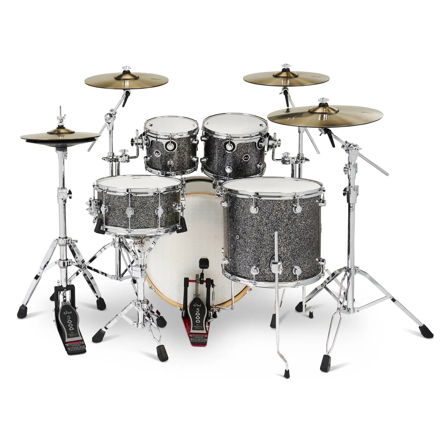 DW DWe 5pc Complete Electronic/Acoustic Drum Set w/Roland V71 Black Galaxy
