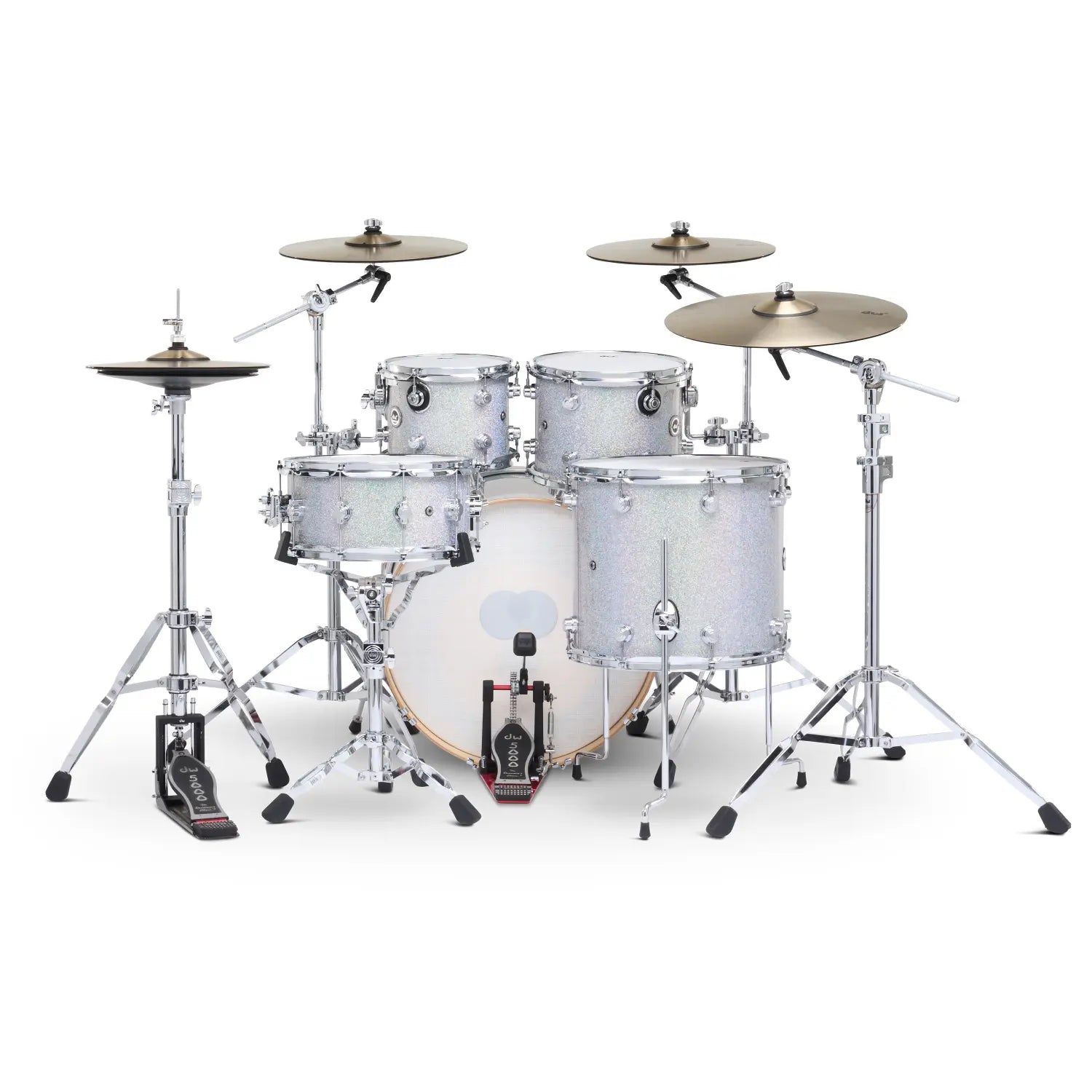 DW DWe 5pc Complete Electronic/Acoustic Drum Set w/Roland V71 Diamond Nebula