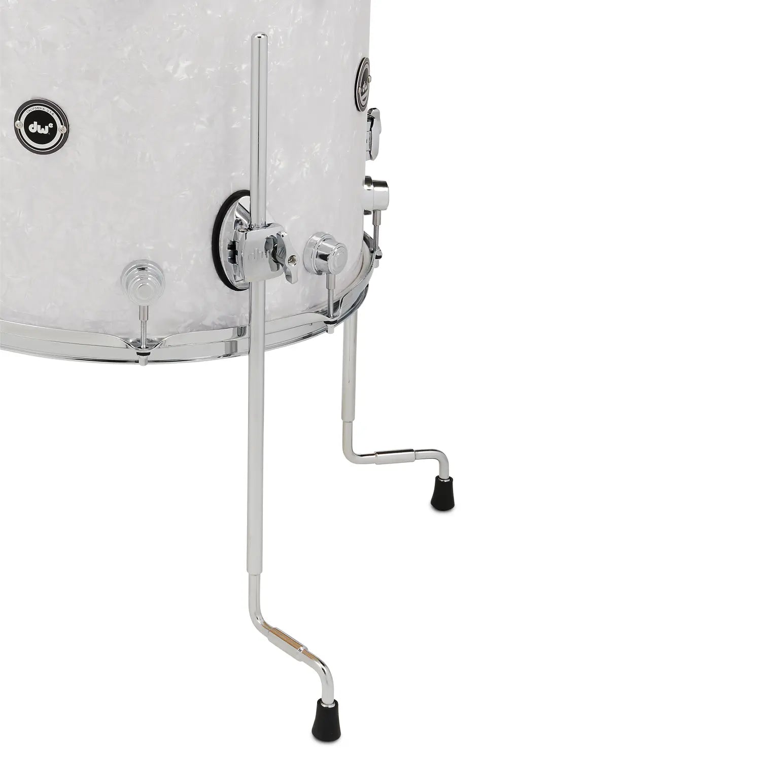 DW DWe 5pc Complete Electronic/Acoustic Drum Set w/Roland Cymbals & V71 White Marine