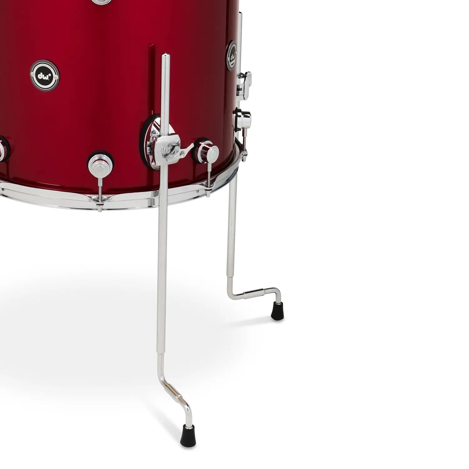 DW DWe 4pc Complete Electronic/Acoustic Drum Set w/Roland Cymbals & V51 Black Cherry Metallic