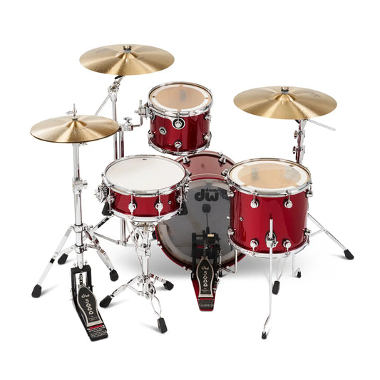 DW DWe 4pc Complete Electronic/Acoustic Drum Set w/Roland V51 Black Cherry Metallic
