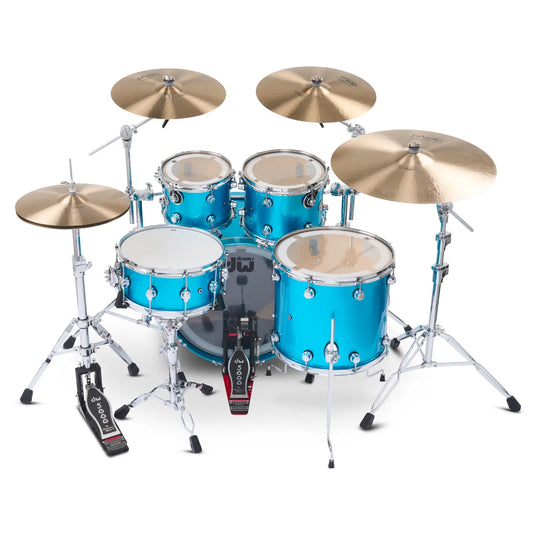 DW DWe 5pc Complete Electronic/Acoustic Drum Set Laser Blue Metallic - Drum Center Of Portsmouth