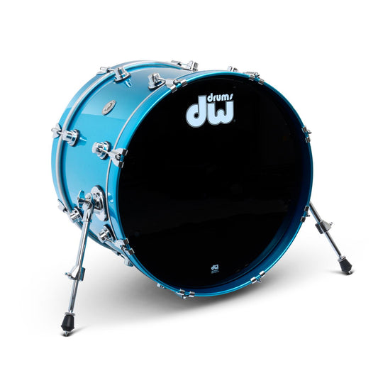 DW DWe Electronic/Acoustic Bass Drum 20x14 Laser Blue Metallic - Drum Center Of Portsmouth