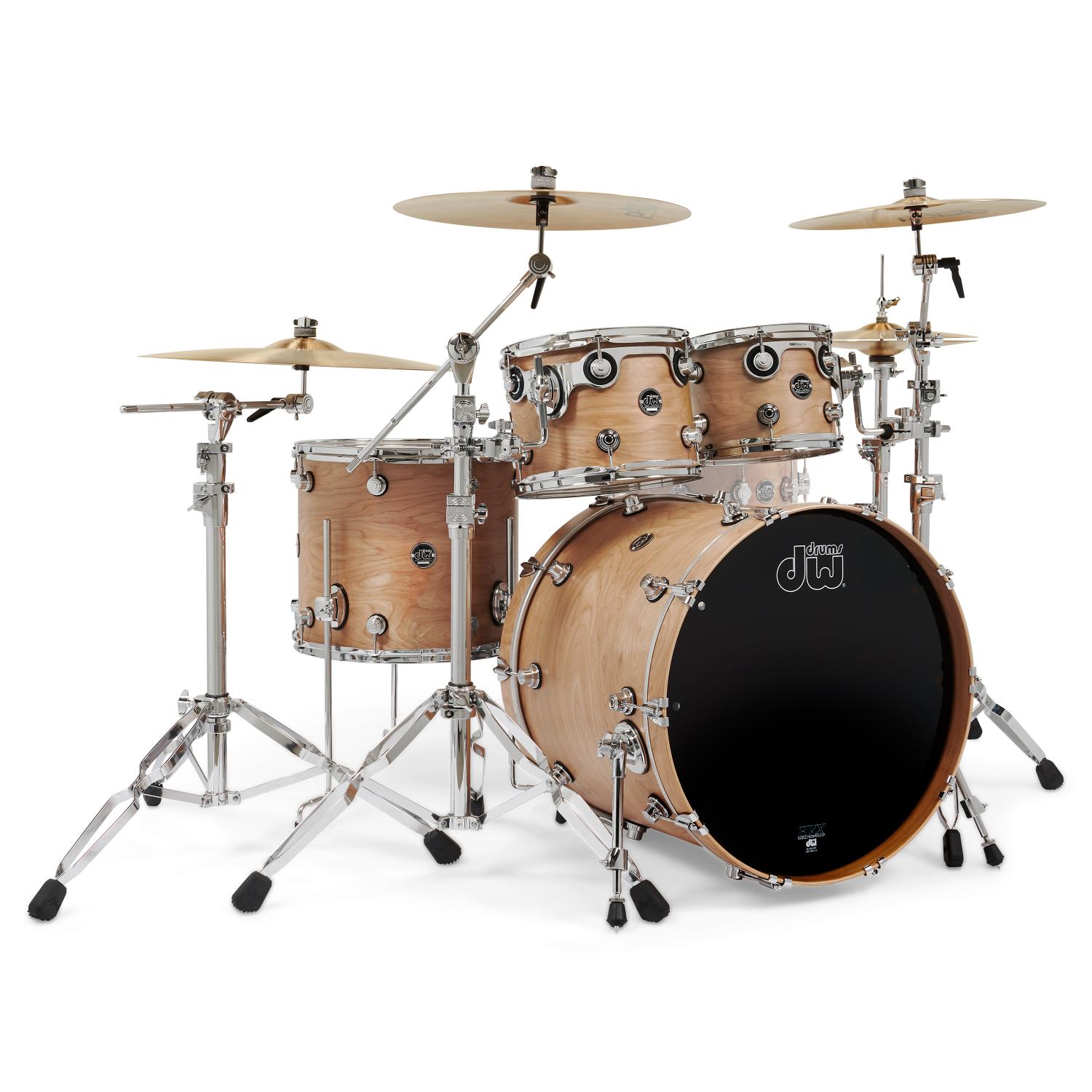 DW Performance Birch 4pc Drum Set Satin Natural - Drum Center Of Portsmouth