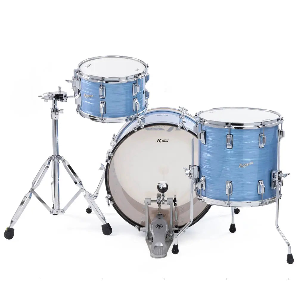 Rogers Dayton 3pc Drum Set 20/12/14 Sky Blue Ripple - Drum Center Of Portsmouth