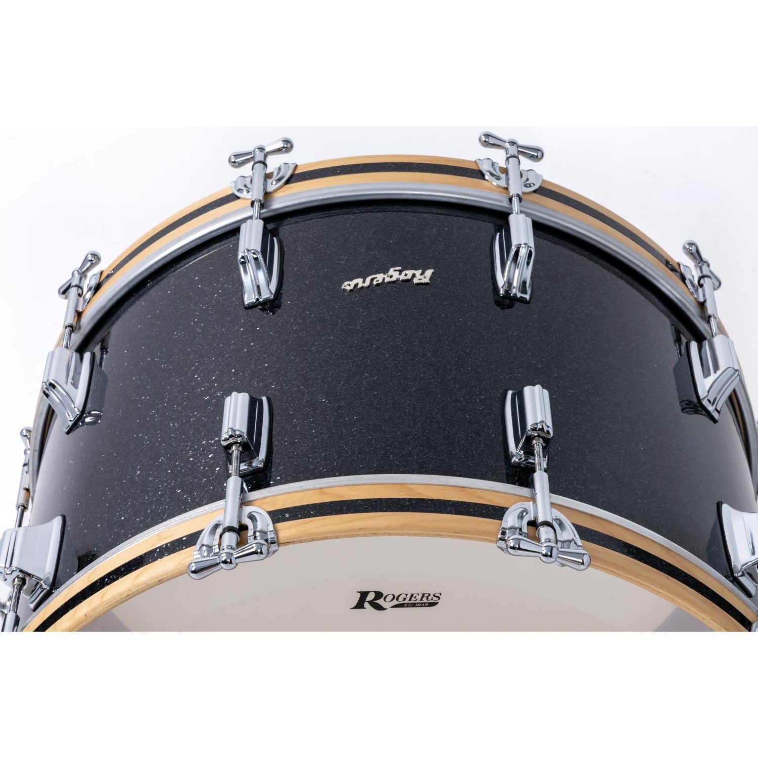 Rogers Dayton Bass Drum 22x14 Black Glass - Drum Center Of Portsmouth