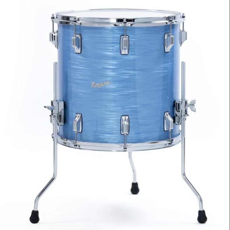 Rogers Dayton Floor Tom 16x16 Sky Blue Ripple Pearl - Drum Center Of Portsmouth