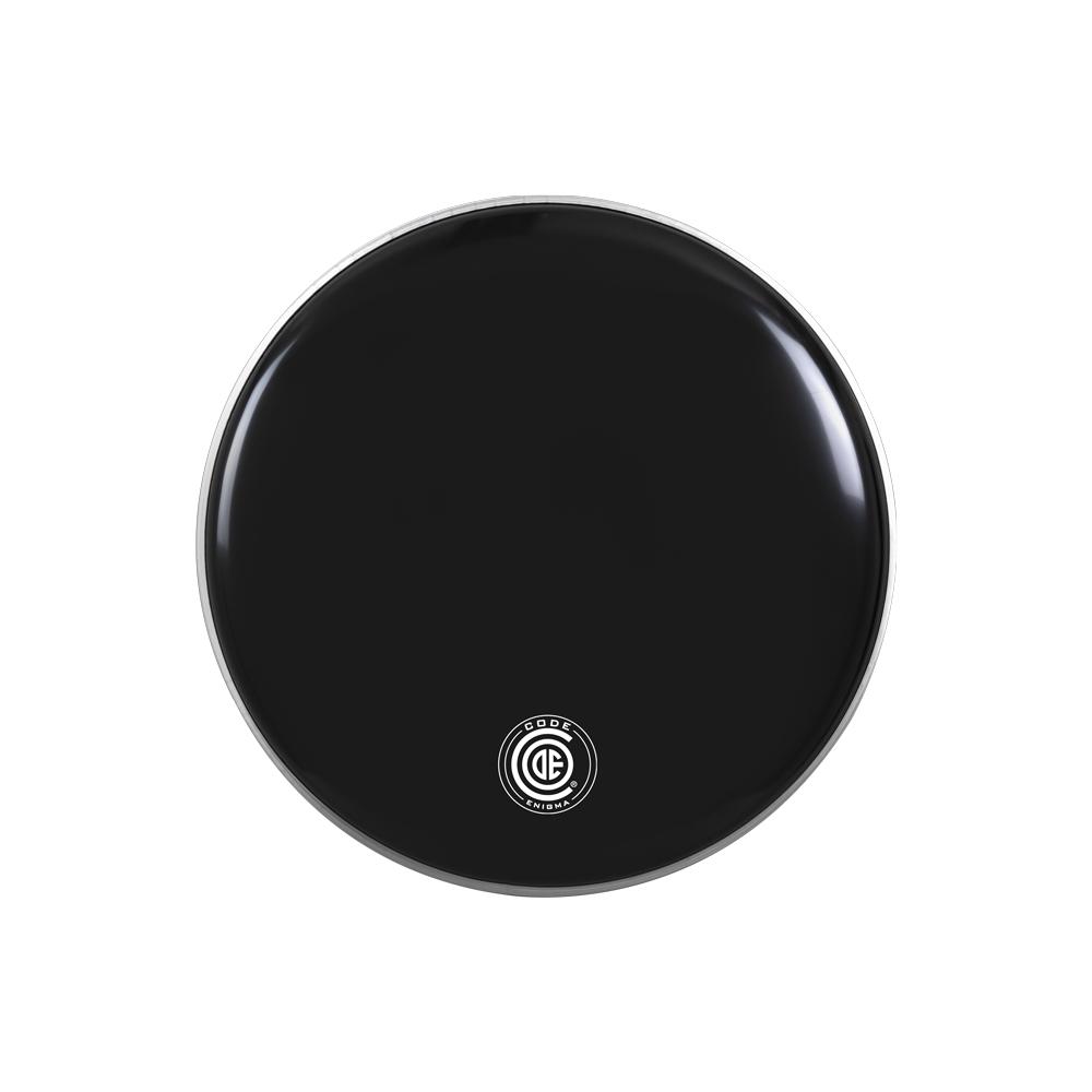 Code Enigma Bass Drum Head 22" Black