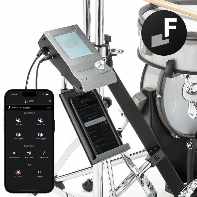 EFNOTE 3B Electronic Drum Set White Sparkle - Drum Center Of Portsmouth