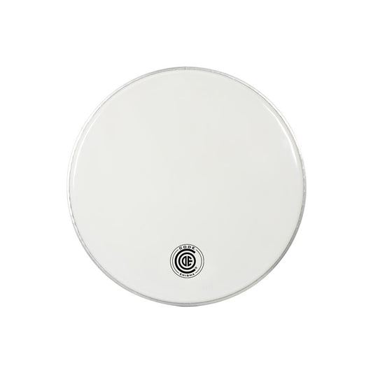 Code Enigma Bass Drum Head 20" White