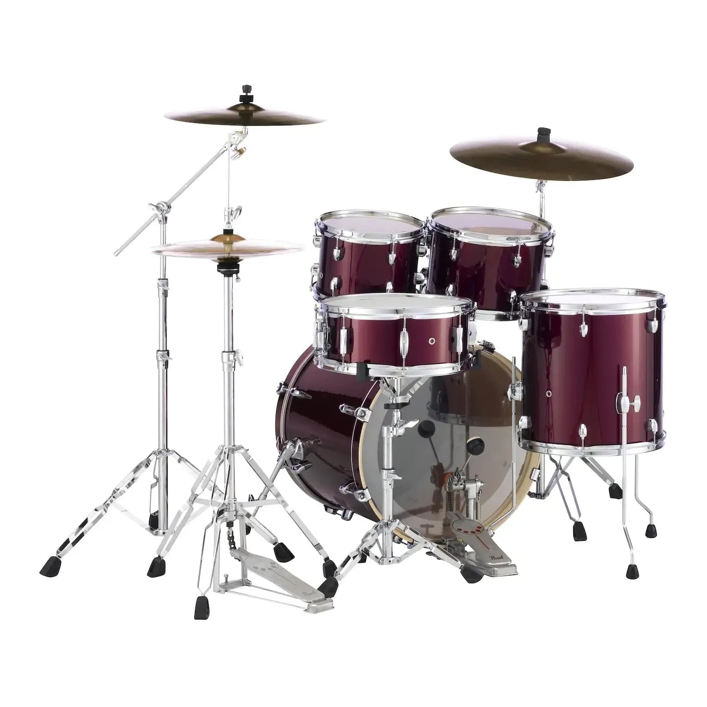Pearl Export 5-pc Drum Set w/20in Bass & Hardware Burgundy - Drum Center Of Portsmouth
