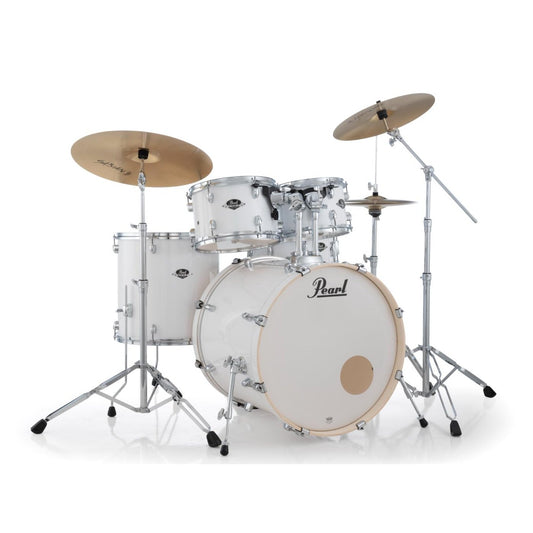 Pearl Export 5pc Drum Set 22/10/12/16/14 Pure White w/Hardware - Drum Center Of Portsmouth