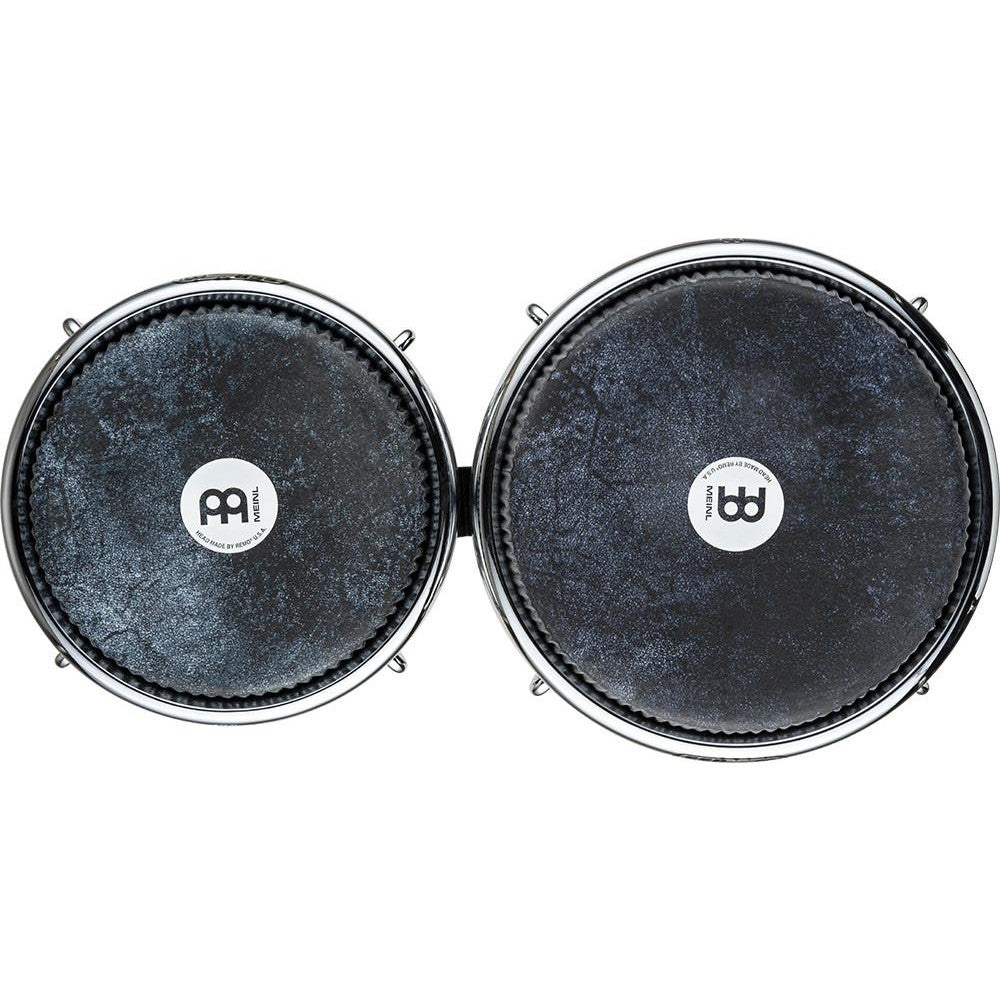 [SO] Meinl Fiberglass Bongo Black Fiberskyn Remo 7 & 8 1/2 - Drum Center Of Portsmouth