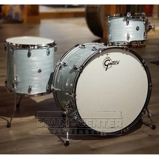 Used Gretsch Brooklyn 3pc Drum Set w/26BD Vintage Oyster White - Excellent - Drum Center Of Portsmouth