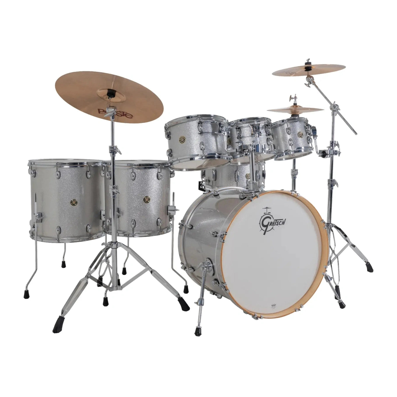 Gretsch Catalina Maple CM2 7pc Drum Set 22/8/10/12/14/16/14 Silver Sparkle