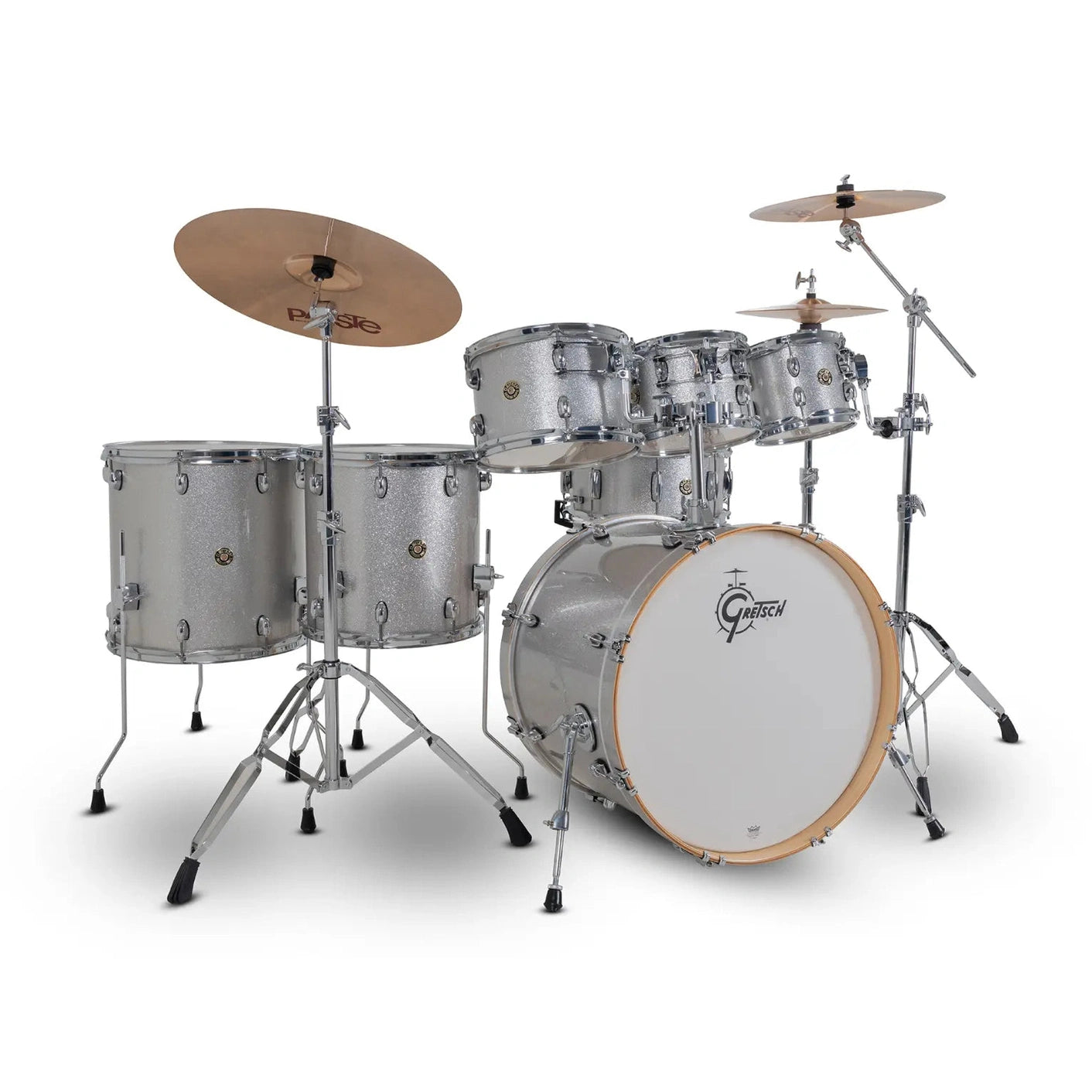 Gretsch Catalina Maple CM2 7pc Drum Set 22/8/10/12/14/16/14 Silver Sparkle
