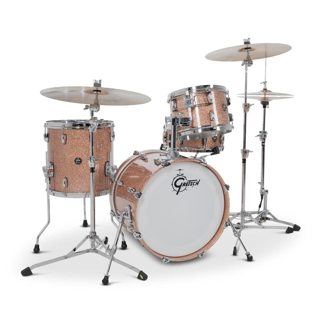 Gretsch Renown 4pc Drum Set Champagne Sparkle 18/12/14/14 - Drum Center Of Portsmouth