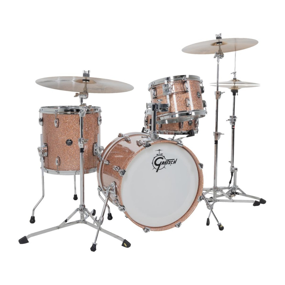 Gretsch Renown 4pc Drum Set Champagne Sparkle 18/12/14/14 - Drum Center Of Portsmouth
