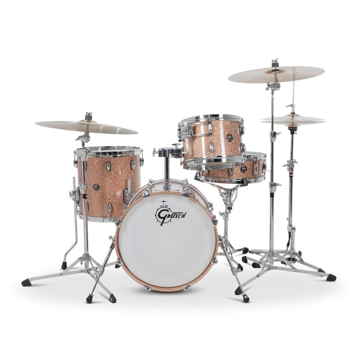 Gretsch Renown 4pc Drum Set Champagne Sparkle 18/12/14/14 - Drum Center Of Portsmouth