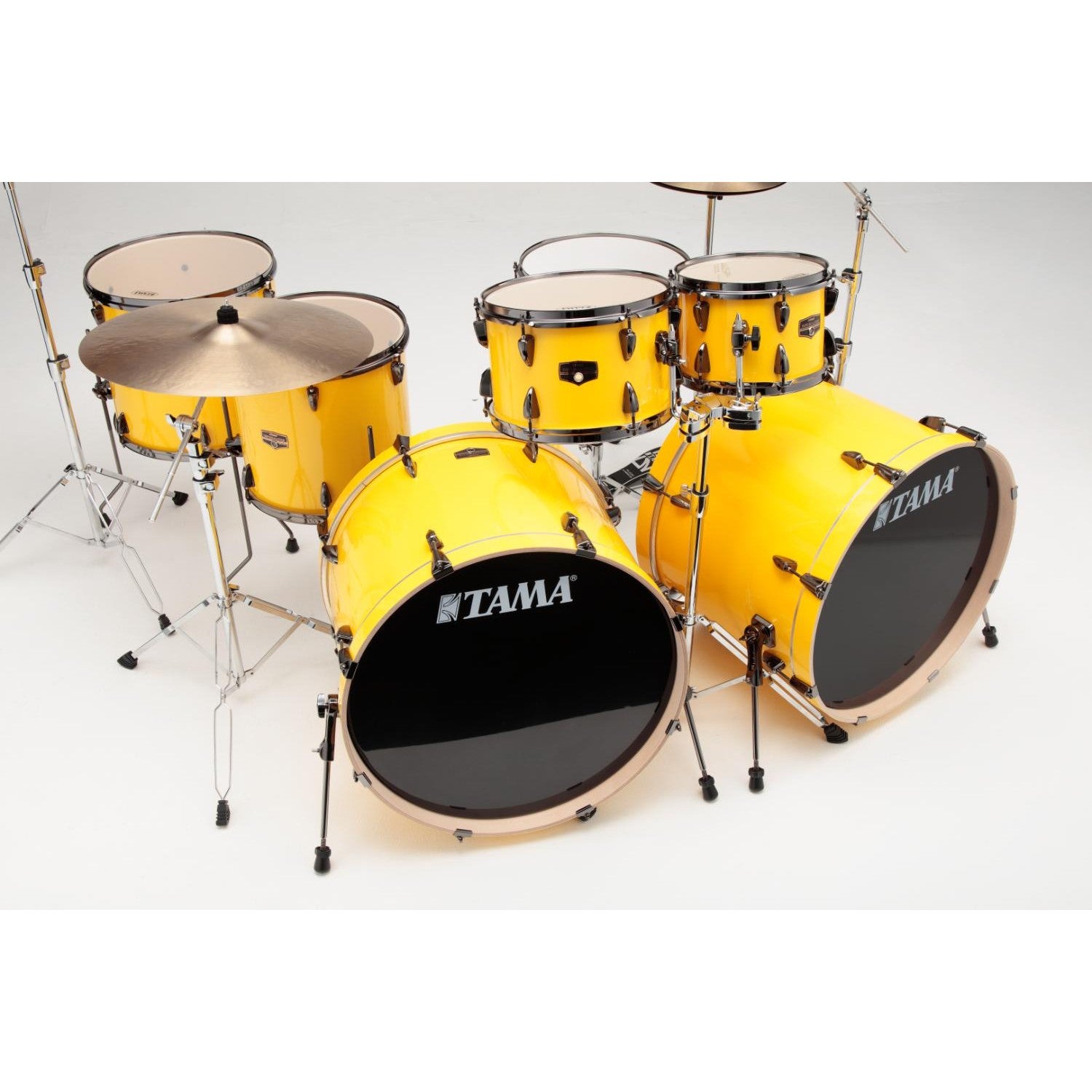 Tama Imperialstar 7pc Complete Double Bass Drum Set Electric Yellow - Drum Center of Portsmouth