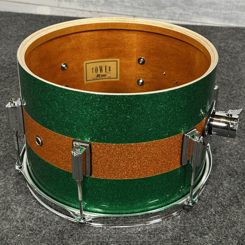 Rogers Tower 3pc Drum Set 24/13/16 Green & Gold Sparkle - Drum Center Of Portsmouth