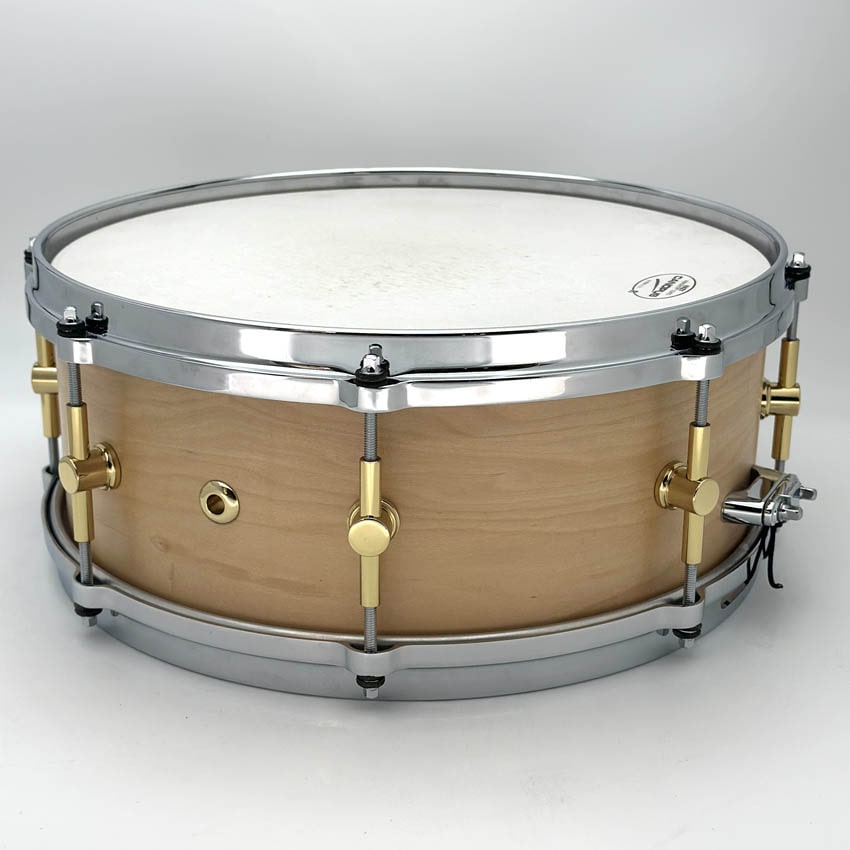 Used Canopus 'The Maple' Snare Drum 14x5.5 Natural Oil - Good - Drum Center Of Portsmouth