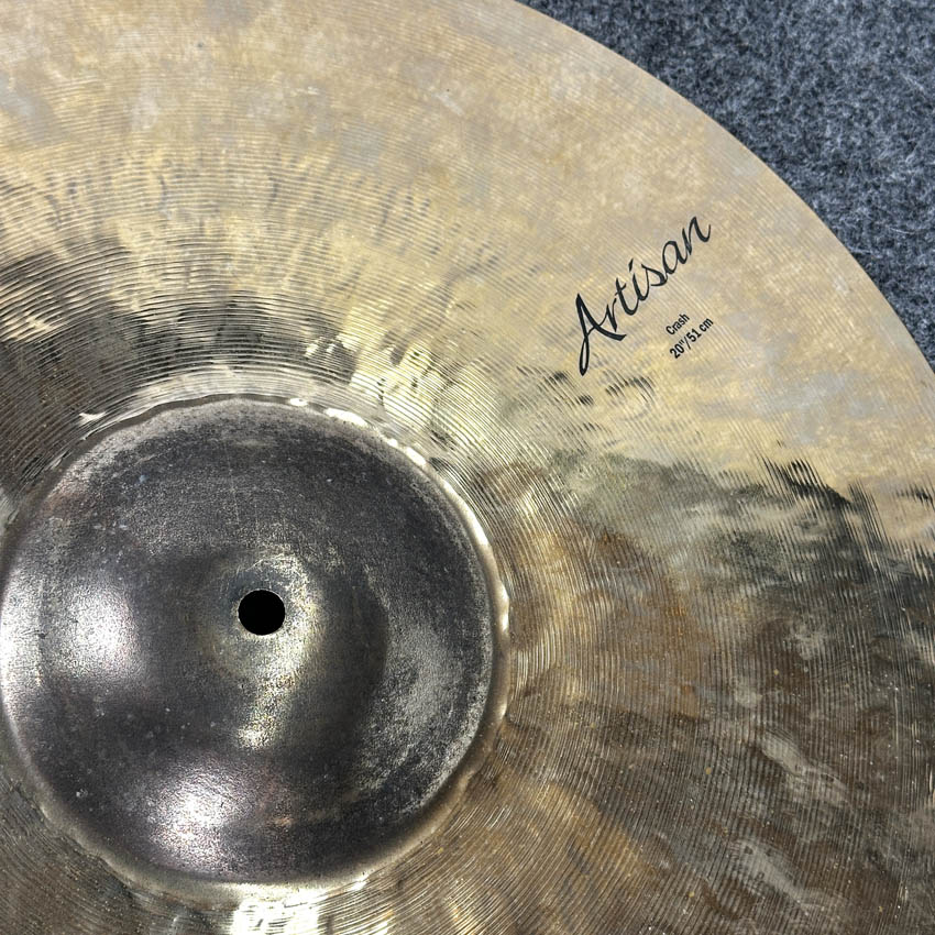 Used Sabian Artisan Crash Cymbal Brilliant 20" - Good - Drum Center Of Portsmouth