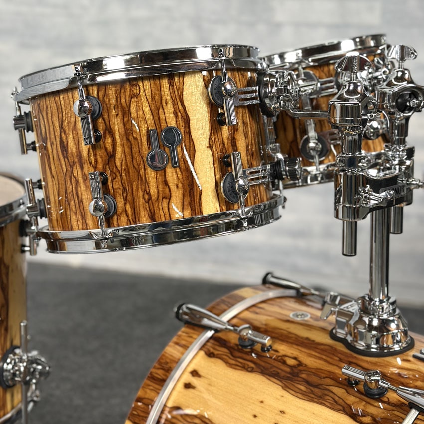 Used Sonor SQ2 Vintage Maple 4pc Drum Set African Marble High Gloss - Excellent - Drum Center Of Portsmouth