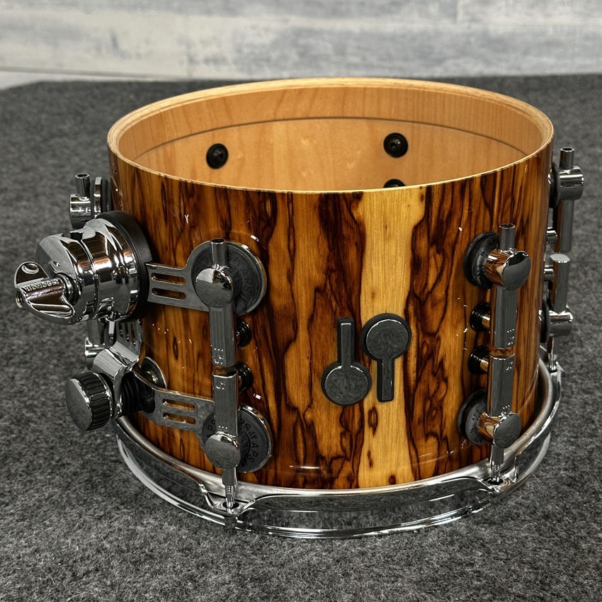 Used Sonor SQ2 Vintage Maple 4pc Drum Set African Marble High Gloss - Excellent - Drum Center Of Portsmouth
