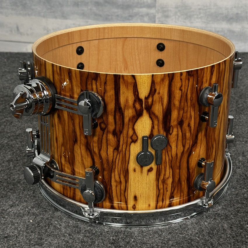 Used Sonor SQ2 Vintage Maple 3pc Drum Set African Marble High Gloss - Excellent - Drum Center Of Portsmouth