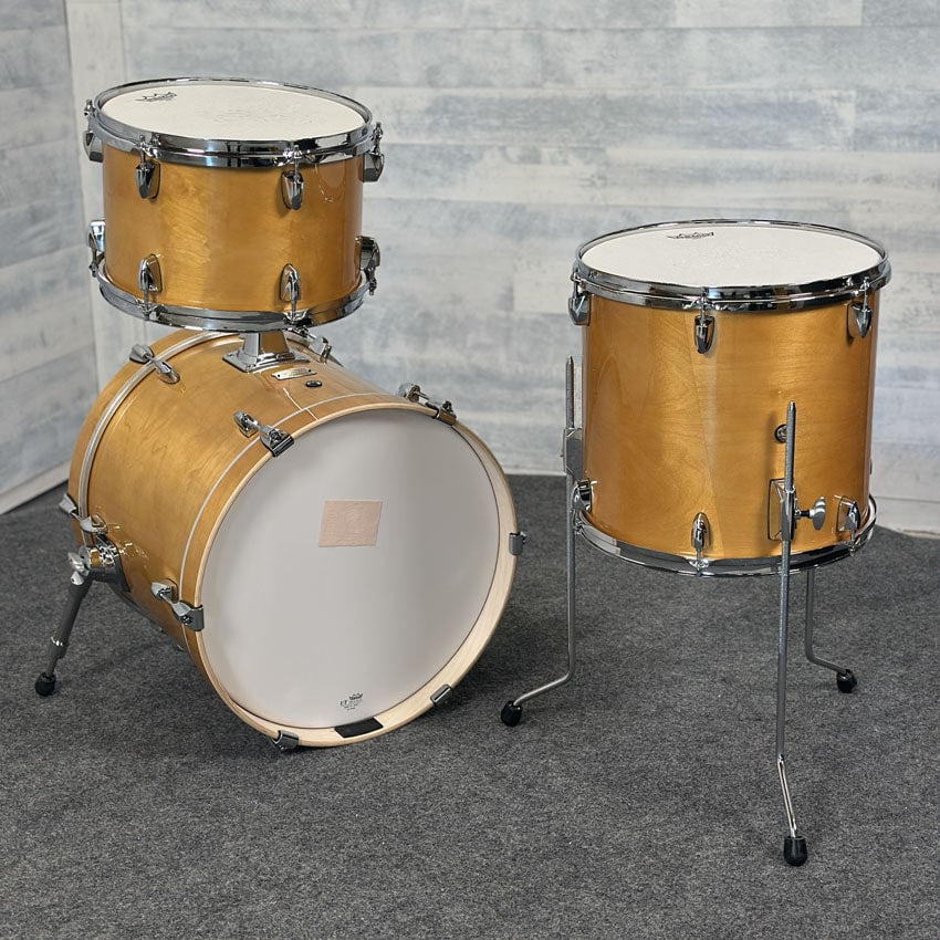 Used Yamaha Stage Custom 3pc Drum Set Natural Wood - Very Good - Drum Center Of Portsmouth