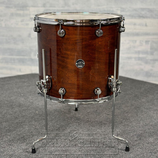 DW Performance Floor Tom 18x16 Walnut Lacquer - DCP Exclusive! - Drum Center Of Portsmouth