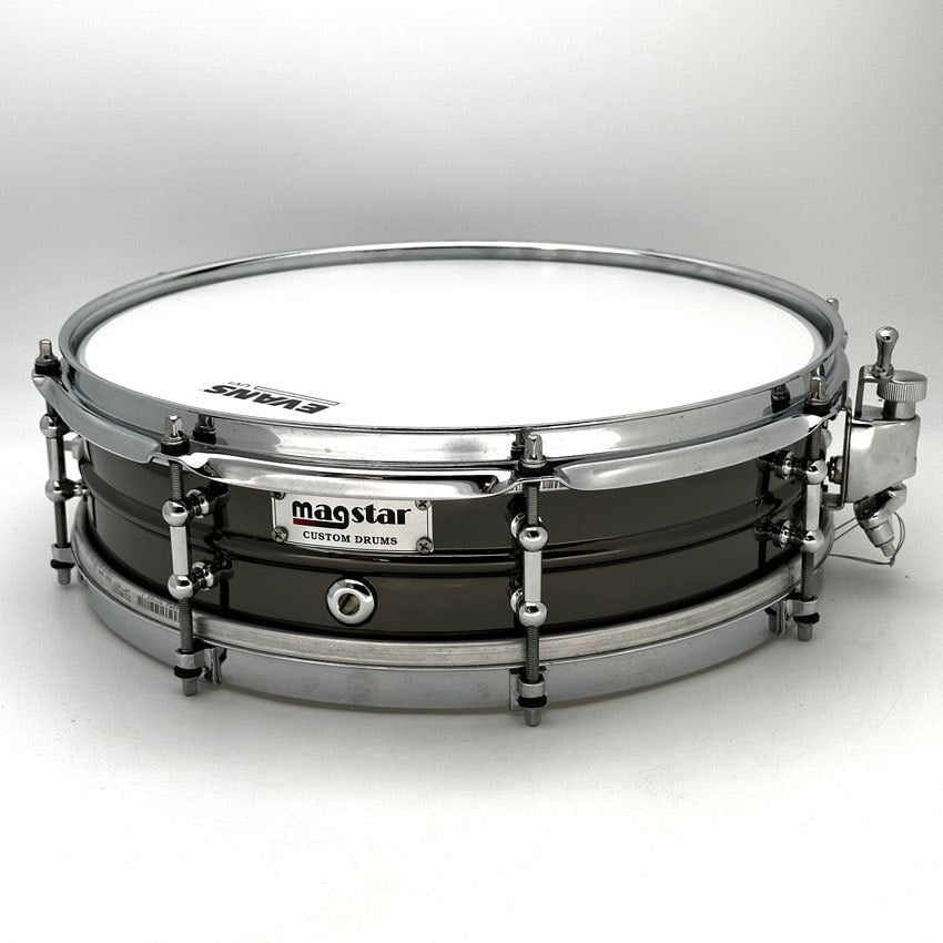 Used Magstar Black Nickel Over Brass Snare Drum 14x4 - Very Good - Drum Center Of Portsmouth