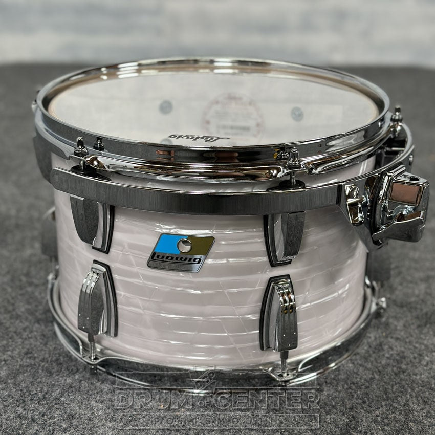 Ludwig Classic Maple "Super 70's" Tom 12x8 70s White Marine Pearl w/Vibraband - DCP Exclusive! - Drum Center Of Portsmouth