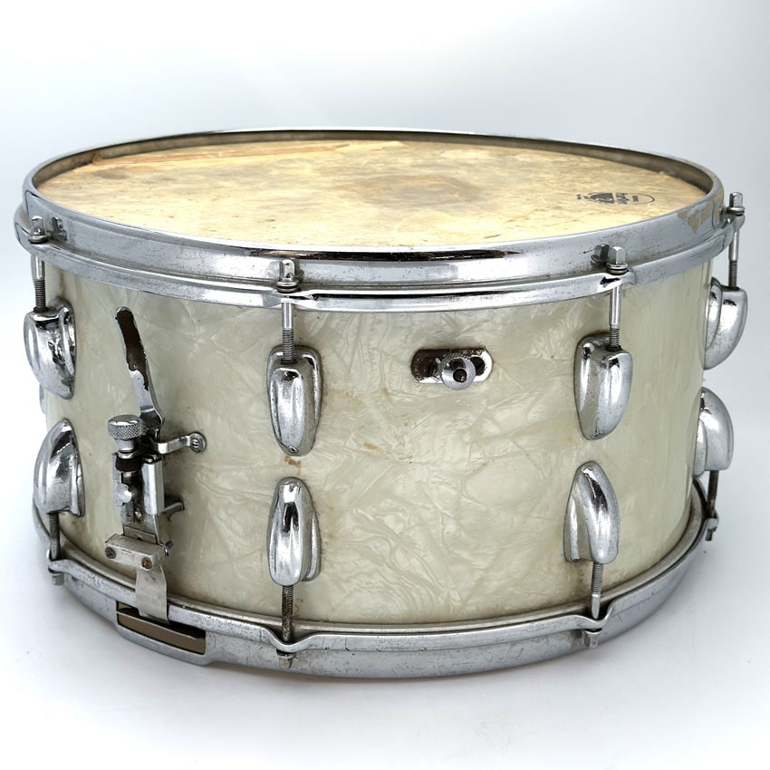 Used Slingerland Concert King Snare Drum 15x7 White Marine Pearl - Good - Drum Center Of Portsmouth