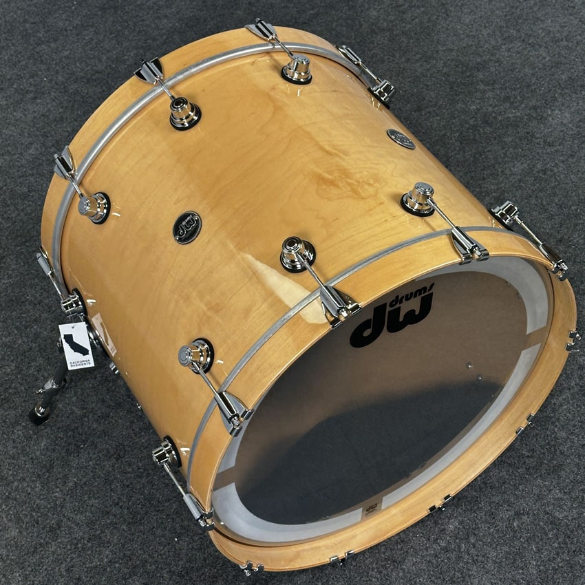 Used DW Performance 3pc Drum Set 22/12/14 Natural Lacquer - Mint - Drum Center Of Portsmouth